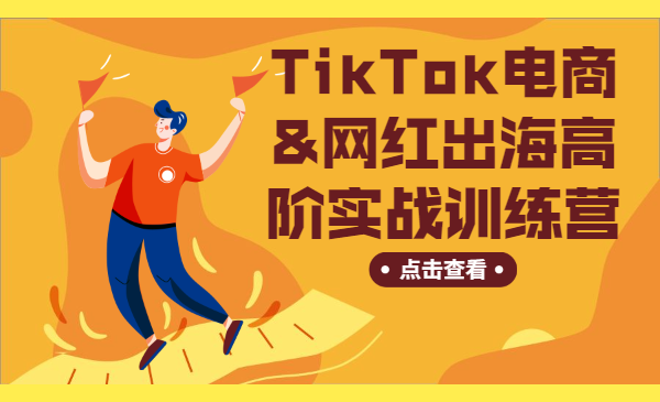 TikTok电商&网红出海高阶实战训练营：30天手把手孵化 高质量海外抖音号