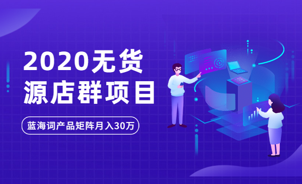 2020无货源店群项目，蓝海词产品矩阵月入30万，高手实操全过程
